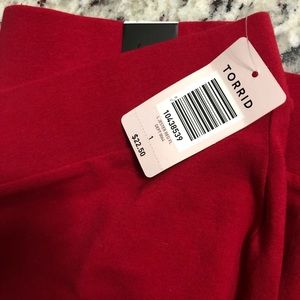Torrid red leggings! Size 1 nwt